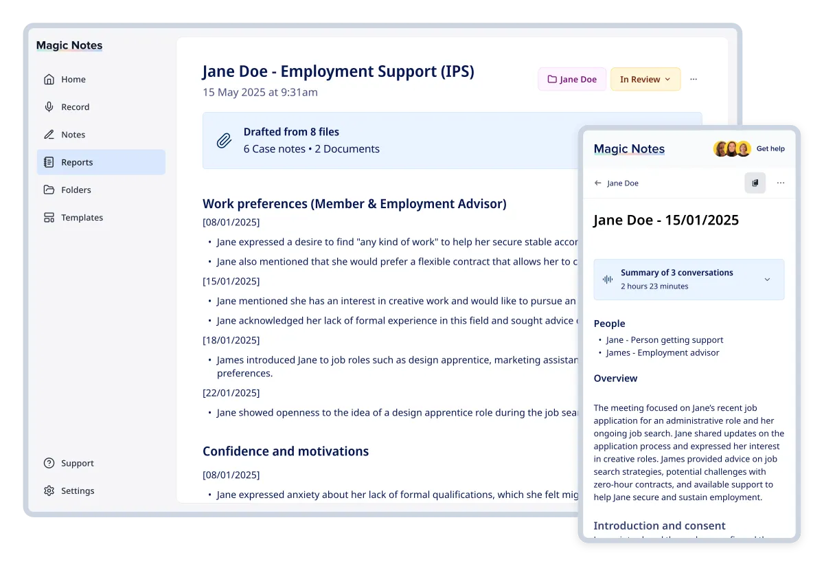 Your AI toolkit for employment support